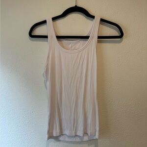 nuuds White Scoop Neck Tank Top
